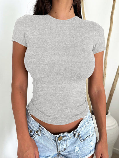 Solid Color Short Sleeve
