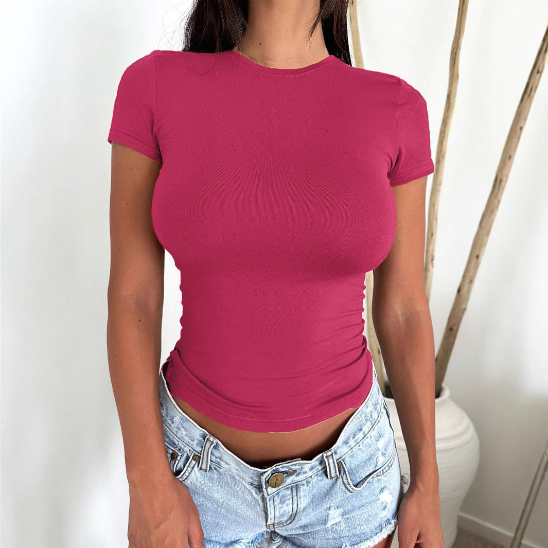 Solid Color Short Sleeve