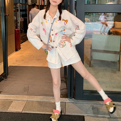 Summer Embroidered Shirt