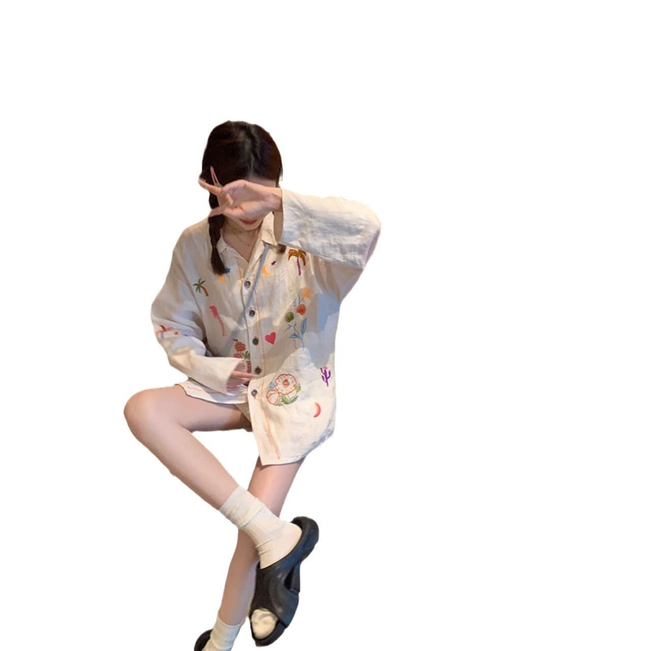 Summer Embroidered Shirt